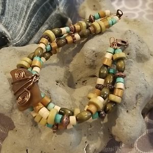 COPY - Brown sea glass bracelet